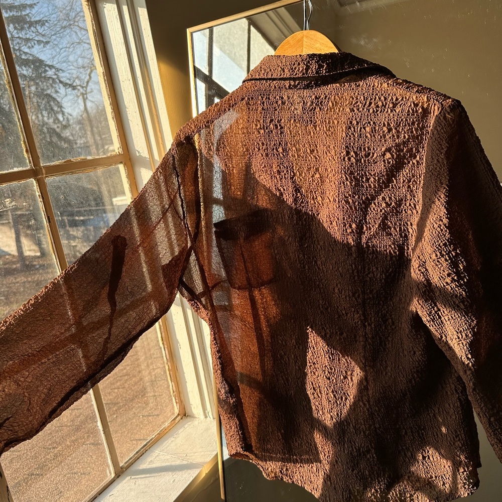 Brown Button Down - image 5